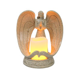 Nordic Style Resin Angel Electronic Candle Holder