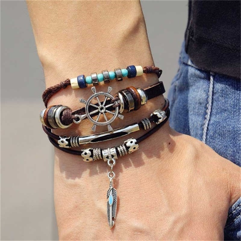 Multi-layer Leather Bracelet