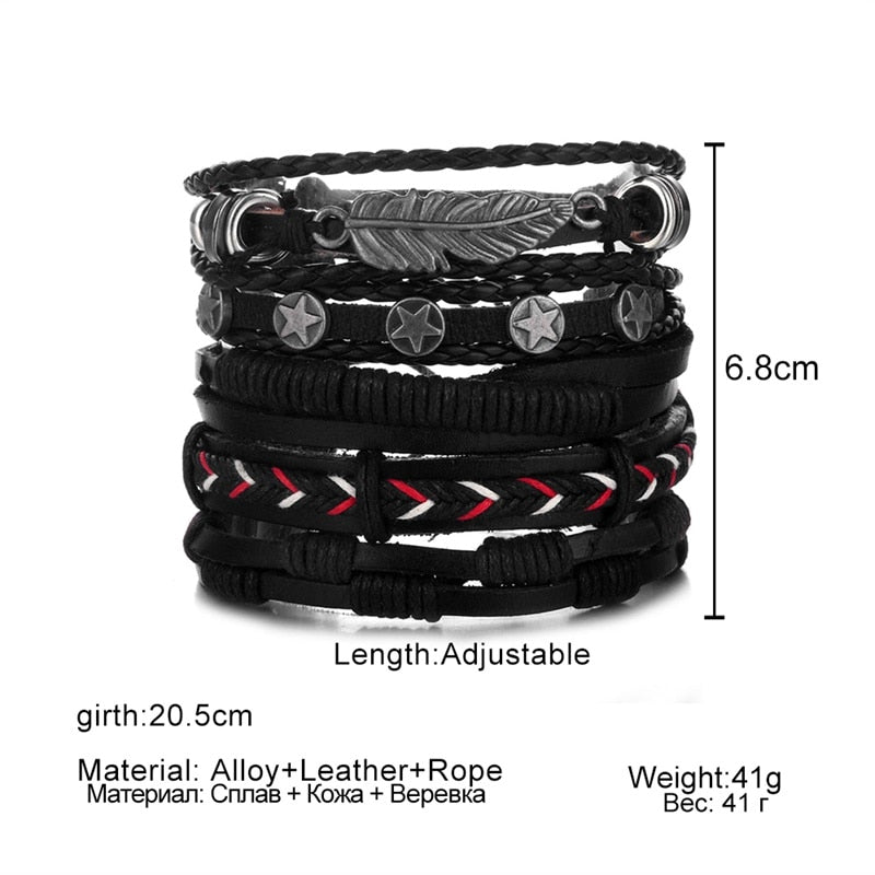 Multi-layer Leather Bracelet