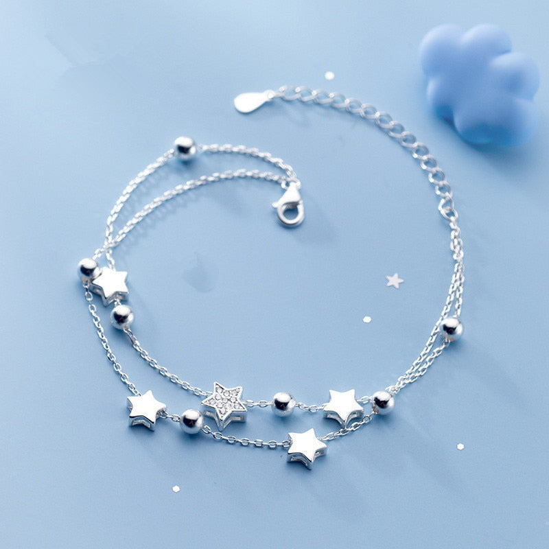 Sterling Silver Star Bracelet