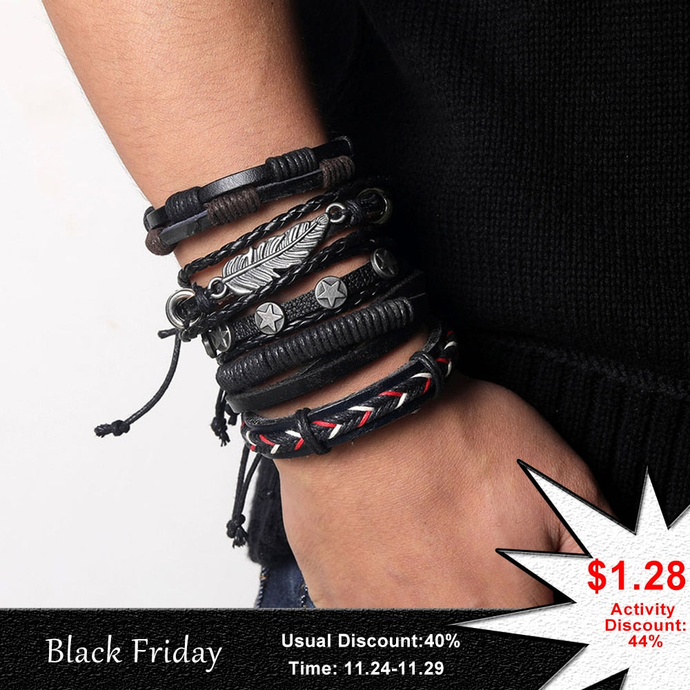 Multi-layer Leather Bracelet