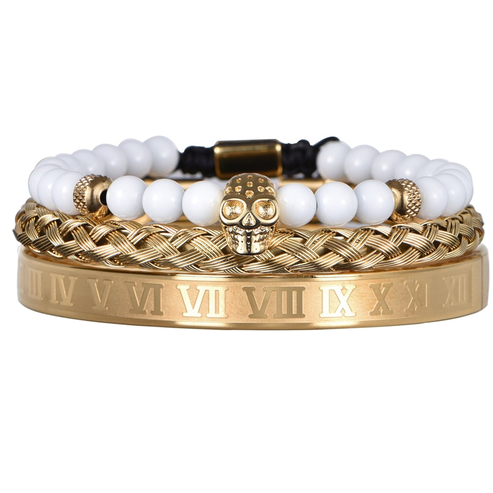 Gold Color Skull Bracelet