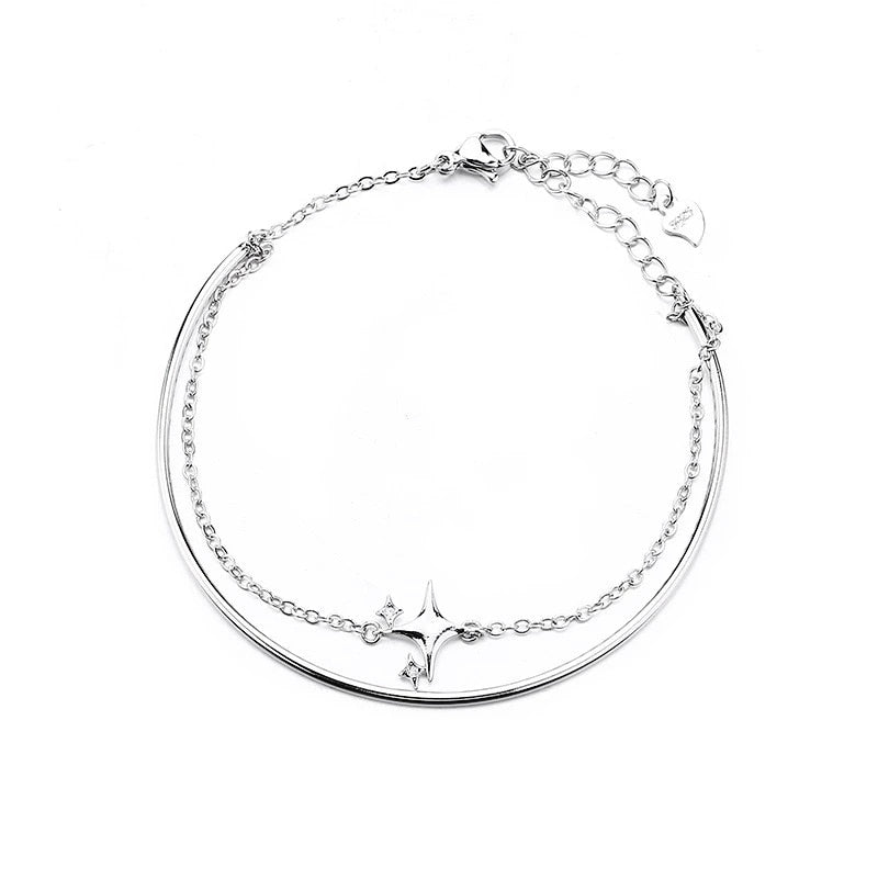 Sterling Silver Star Bracelet