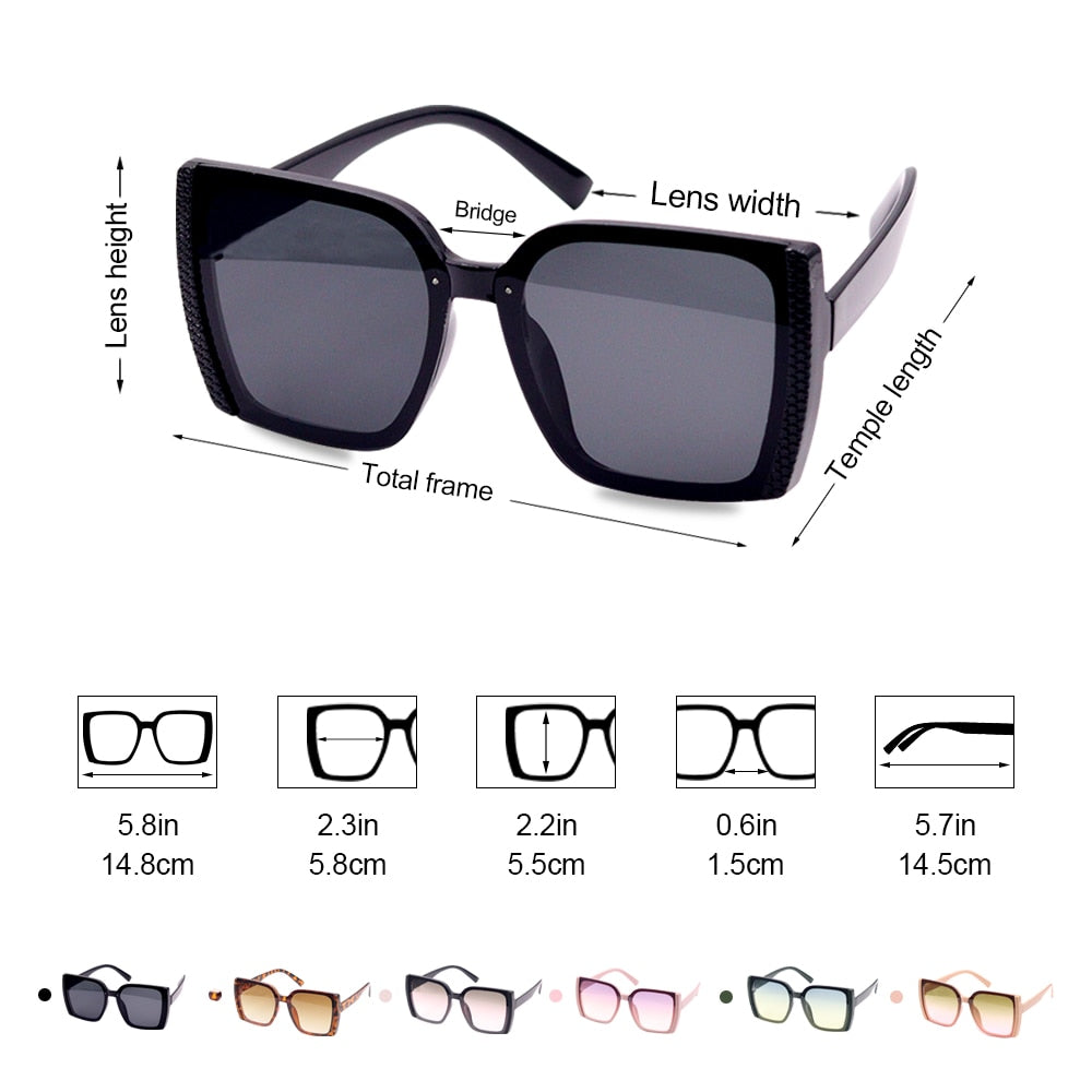 Luxury Square Sun Glasses