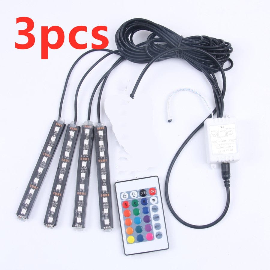 Wireless Remote Car RGB Lights LED