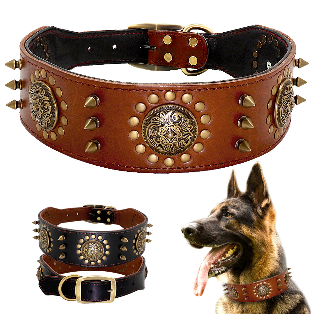 Dog Anti-Bite Stud Dog Collar