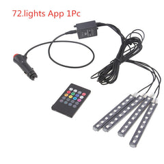 Wireless Remote Car RGB Lights LED