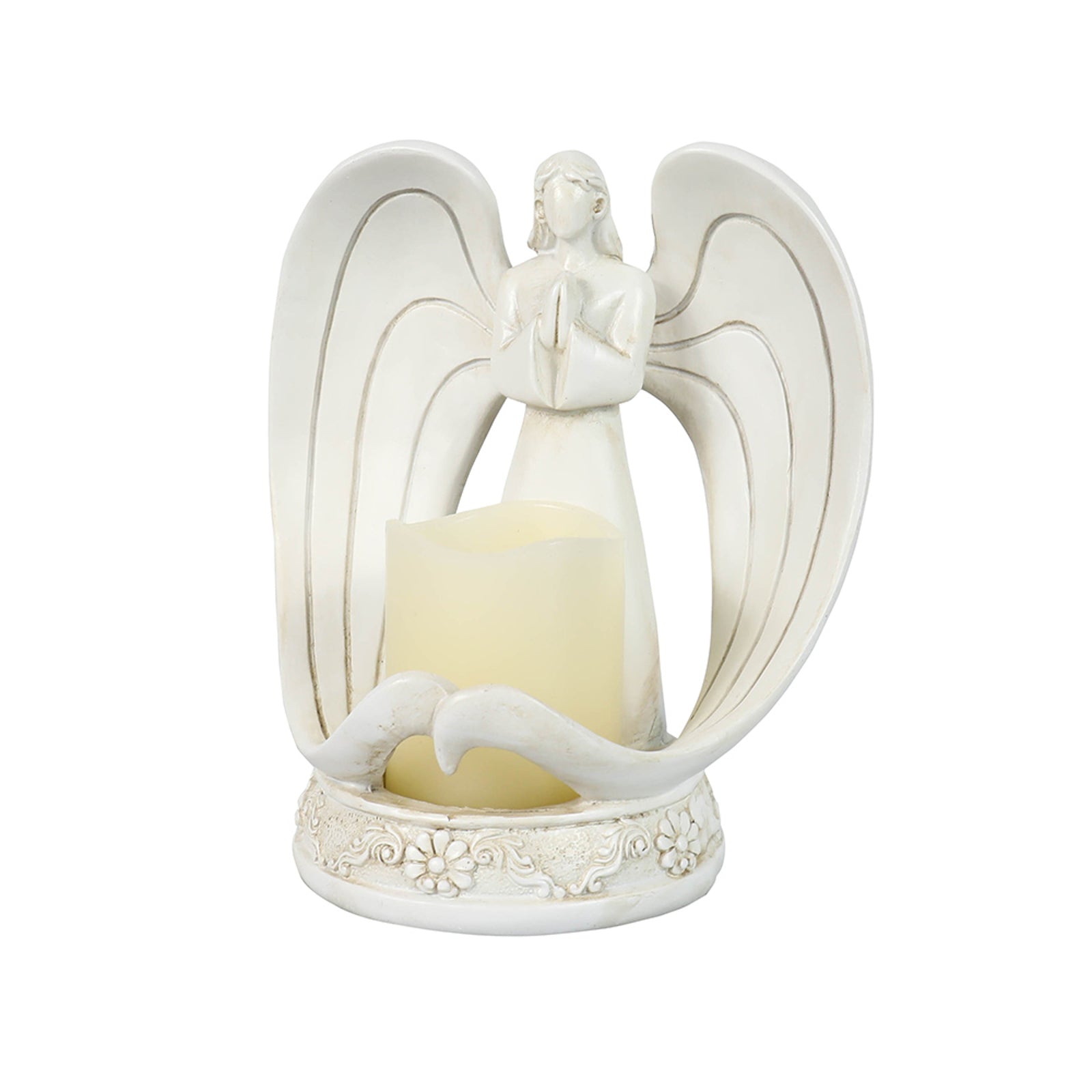 Nordic Style Resin Angel Electronic Candle