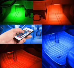 Wireless Remote Car RGB Lights LED