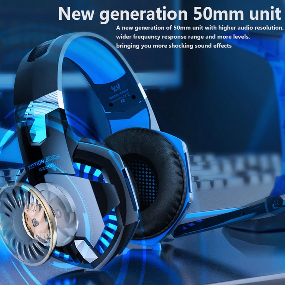 Game Headphones Gaming Headsets Bass