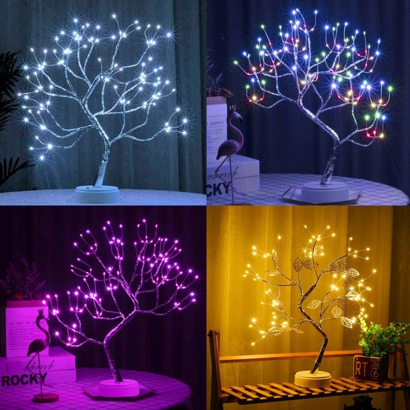 LED Copper Wire Night Light Tree