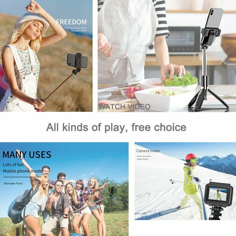 High Quality Wireless+Bluetooth Selfie Stick