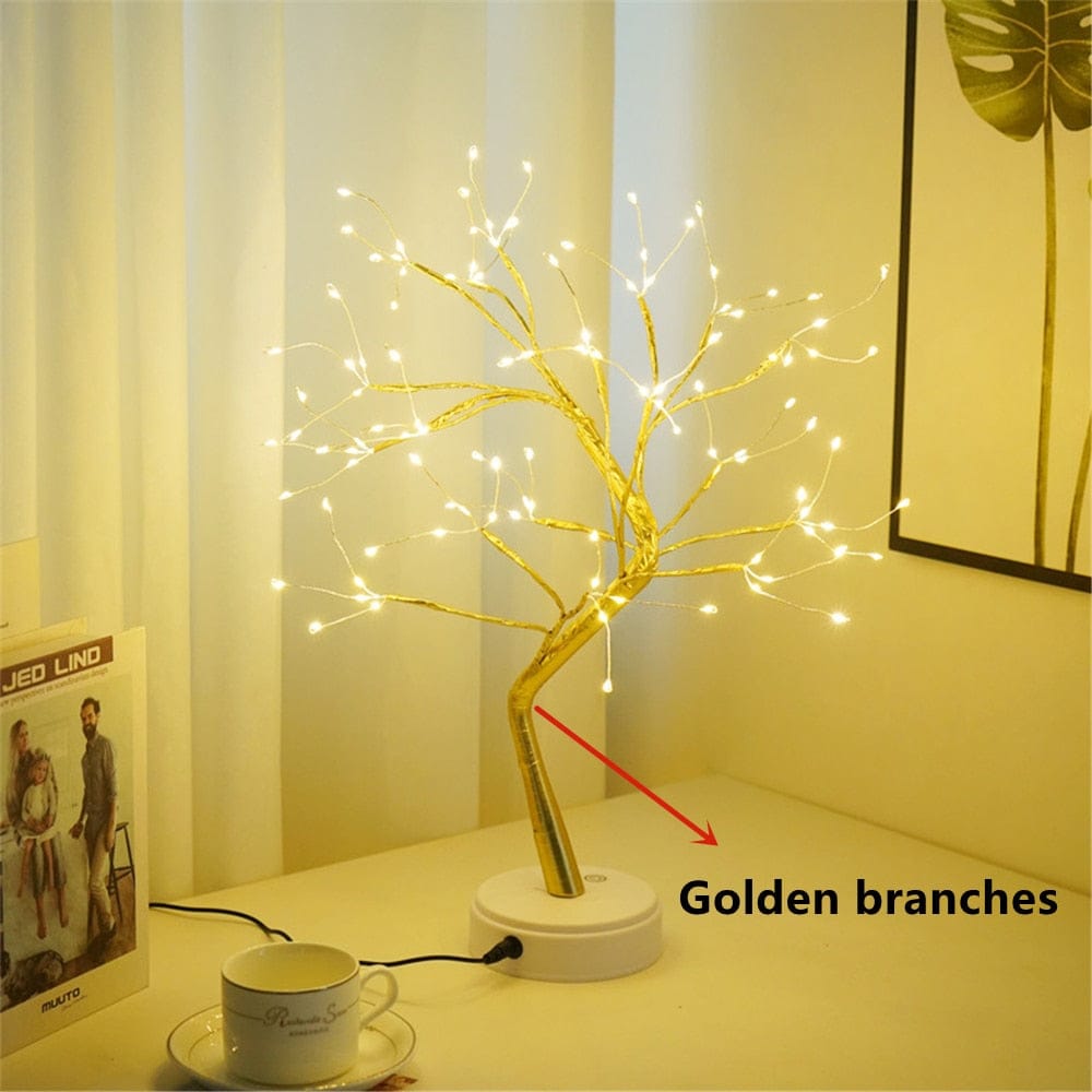 LED Copper Wire Night Light Tree