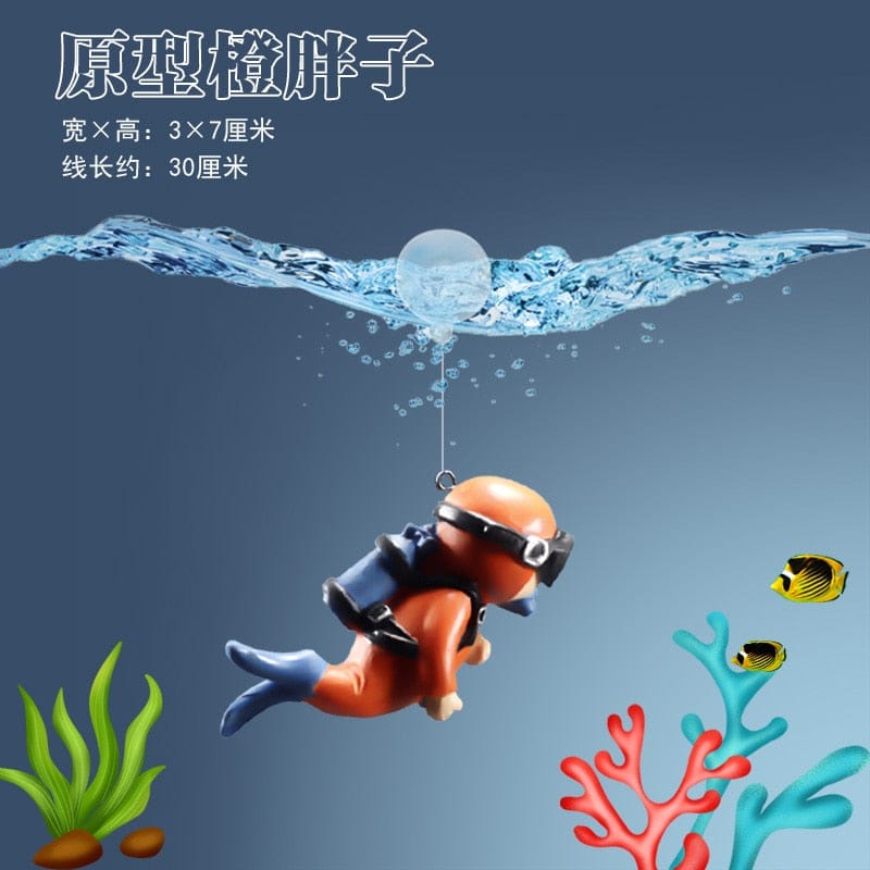 Simulation Diver Action Figure Ornament