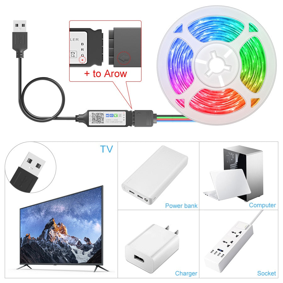 RGB LED Lights 5V Bluetooth