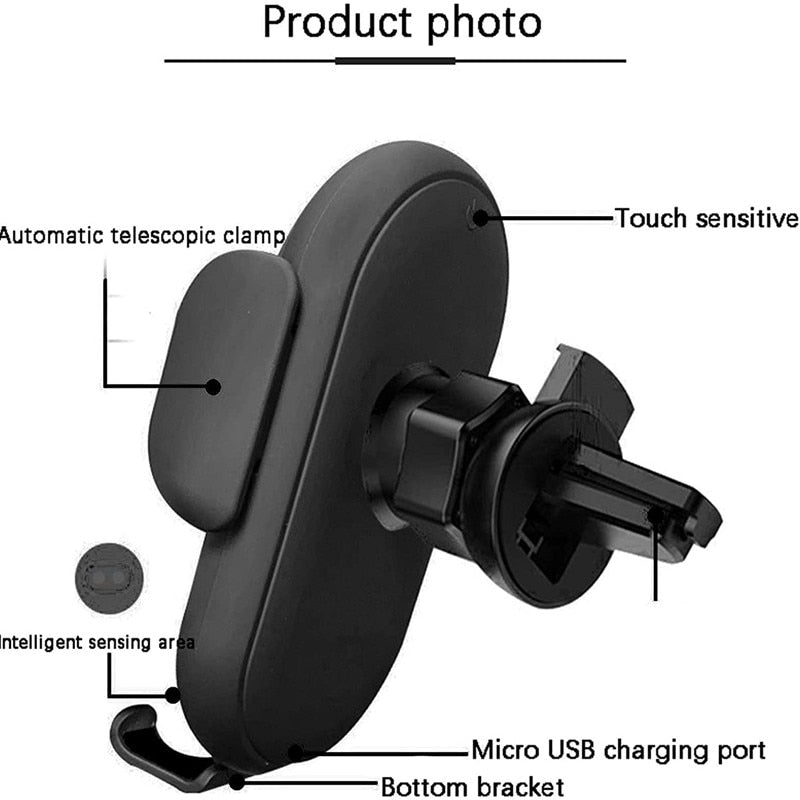 30W Car Wireless Charger Phone Holder