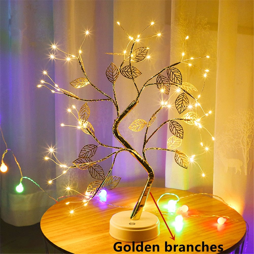 LED Copper Wire Night Light Tree