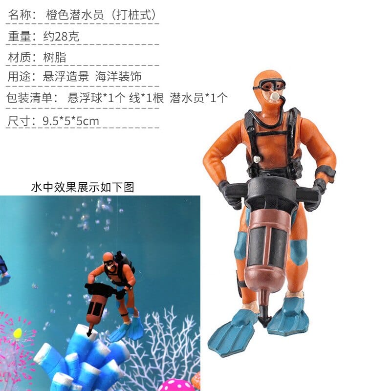 Diver Action Figure Ornamen