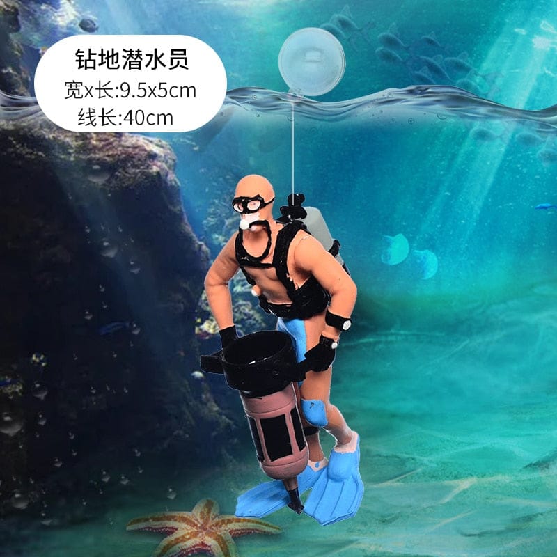 Simulation Diver Action Figure Ornament