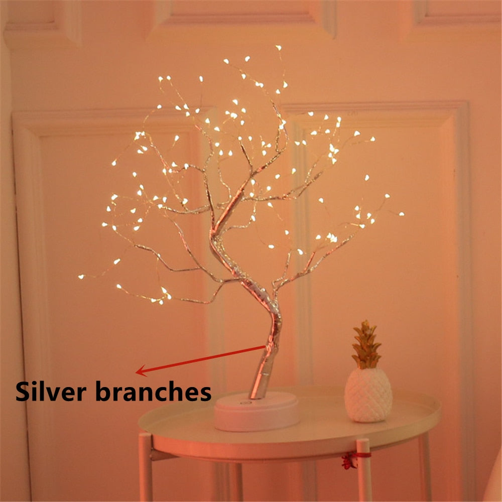 LED Copper Wire Night Light Tree