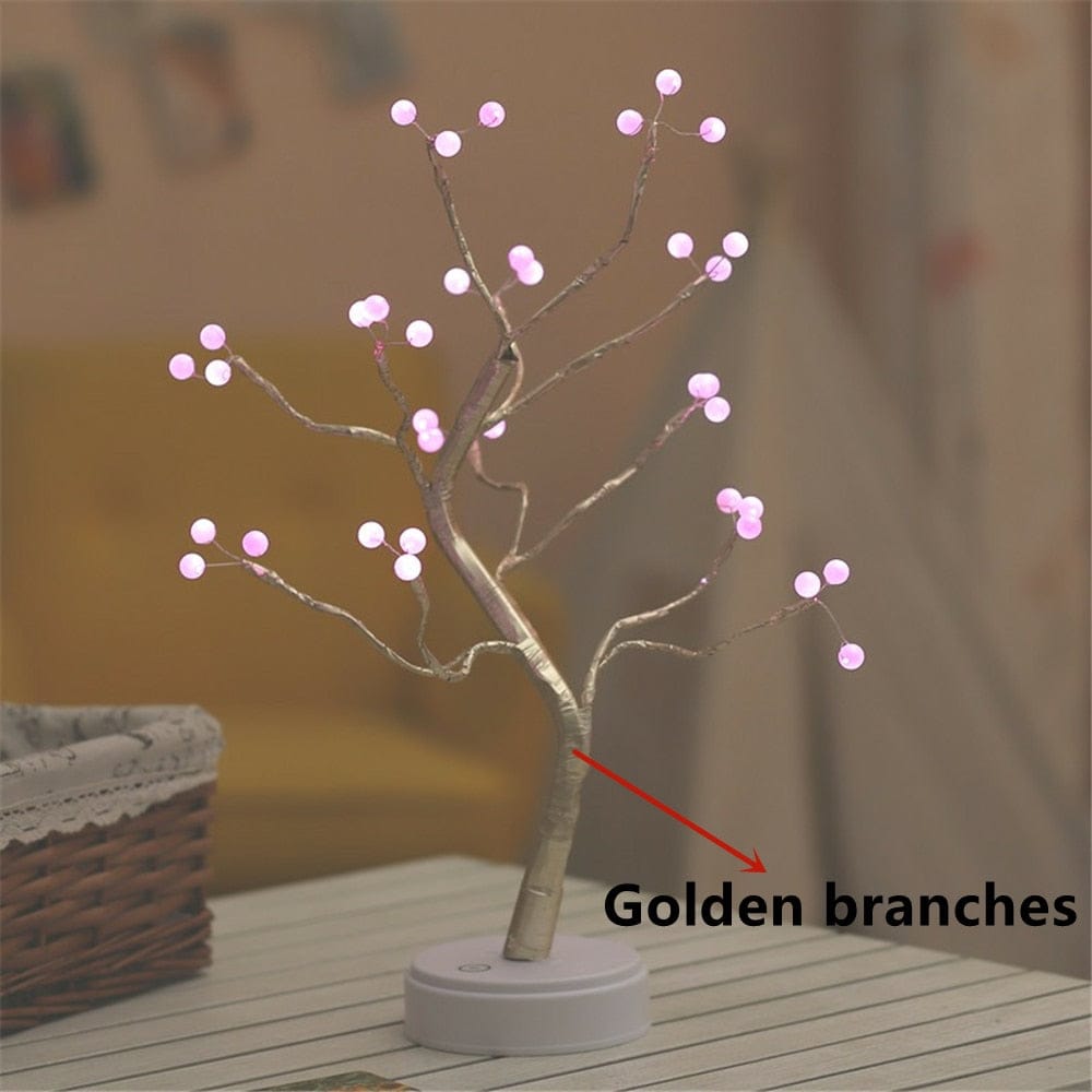 LED Copper Wire Night Light Tree