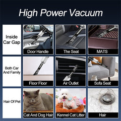 Dual-Use Portable Car Vacuum Cleaner