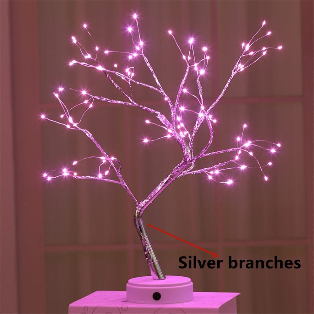 LED Copper Wire Night Light Tree