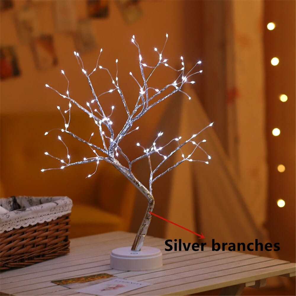 LED Copper Wire Night Light Tree