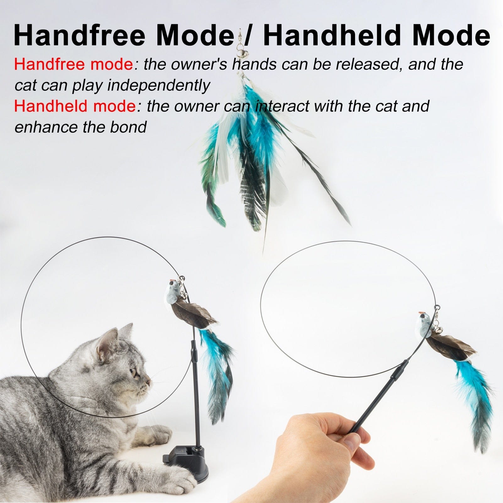 Handfree Bird/Feather Cat toys