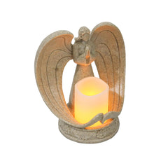 Nordic Style Resin Angel Electronic Candle Holder