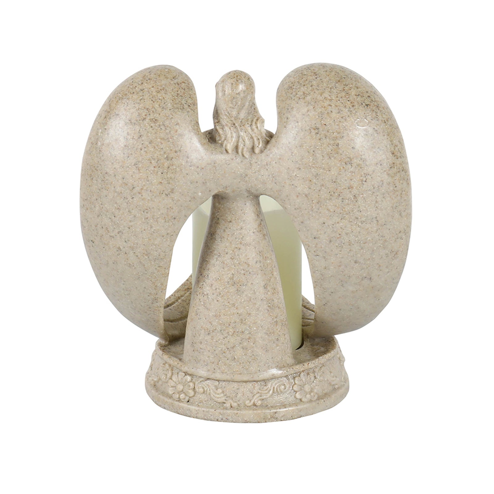 Nordic Style Resin Angel Electronic Candle Holder